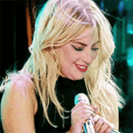 Lady Gaga laughing