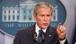 George W. Bush- Tv was ON
