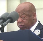 We must never ever give up - John Lewis