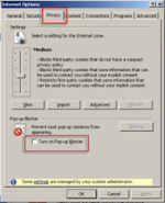 Windows 7 Pop-up Blocked