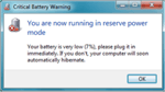 Windows 7 Battery Critical